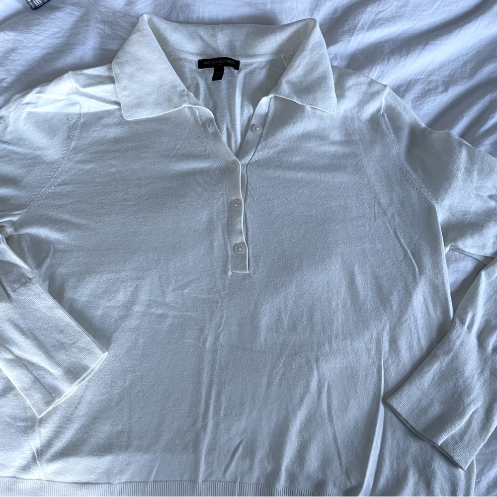 Banana Republic polo collar cotton sweater XL